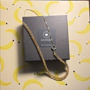 Encirkled 14k Gold + Citrine Necklace